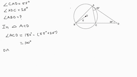 in-the-shown-figure-mathrmo-is-the-centre-of-the-circle-and-mathrmad-is-a-tangent-to-the-circle-at-m