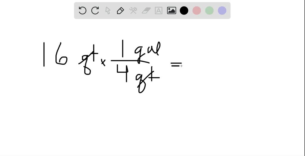 SOLVED:1 qt ; gallons
