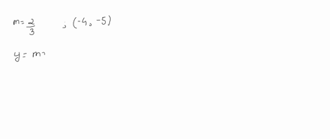 write-a-slope-intercept-equation-for-a-line-with-the-given-characteristics-mfrac23-text-passes-throu