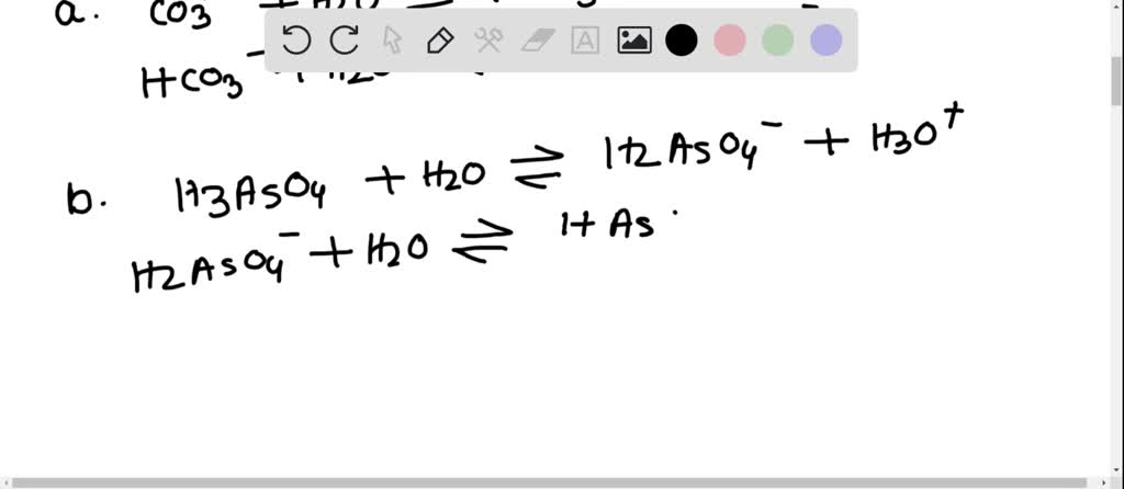 SOLVED:Write stepwise equations for protonation or deprotonation of ...