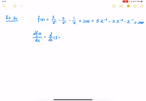 find-the-derivative-of-the-function-f-by-using-the-rules-of-differentiation-fxfrac5x3-frac2x2-frac-2