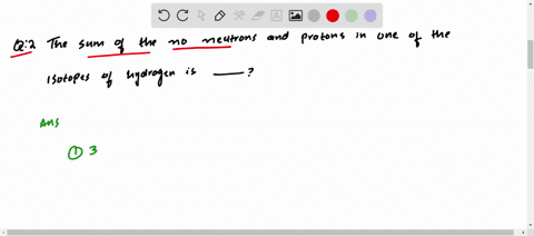 the-sum-of-the-number-of-ncutrons-and-protons-in-one-of-the-isotope-of-hydrogen-is-1-3-2-4-3-5-4-6