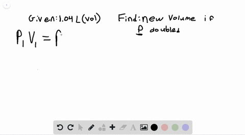 if-the-pressure-on-a-104-l-sample-of-gas-is-doubled-at-constant-temperature-what-will-be-the-new-vol