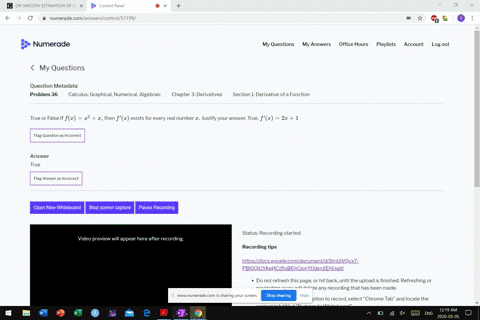 true-or-false-if-fxx2x-then-fprimex-exists-for-every-real-number-x-justify-your-answer-true-fprimex2