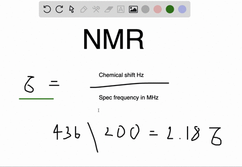 chemical-shifts-and-nmr-spectroscopy-the-following-1-mathrmh-nmr-absorptions-were-obtained-on-a-spec