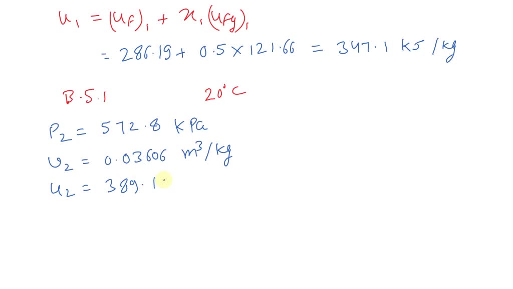 SOLVED:A cylinder fitted with a piston contains 0.5 kg of R-134a at 60 ...