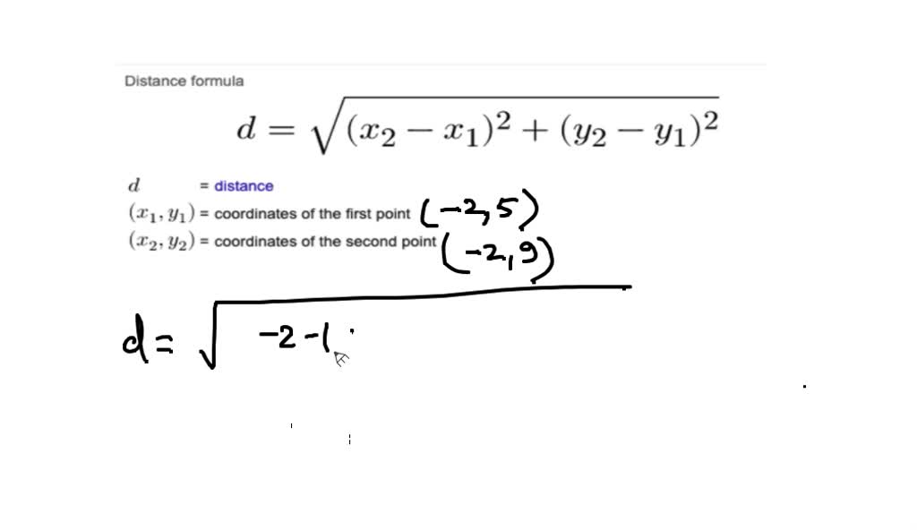 solved-use-the-distance-formula-to-find-the-distance-between-the-two