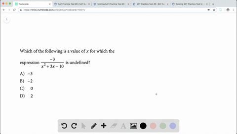 Sat practice test # 8 | Numerade