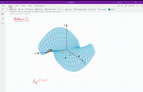 SOLVED:3-4 Determine the signs of the partial derivatives for the ...