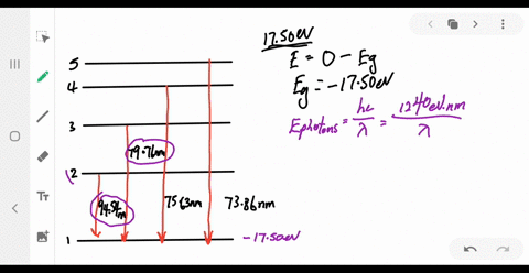 in-a-set-of-experiments-on-a-hypothetical-one-electron-atom-you-measure-the-wavelengths-of-the-pho-2