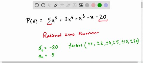 use-the-rational-zero-theorem-to-list-the-possible-rational-zeros-px5-x53-x4x3-x-20-2
