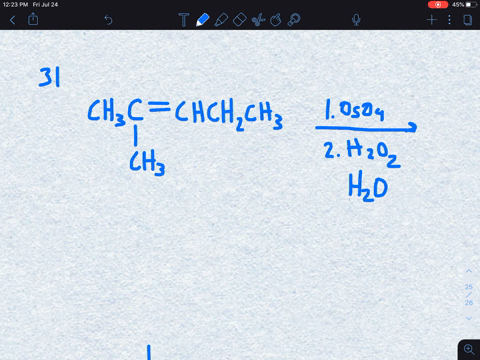 what-products-are-obtained-from-the-reaction-of-each-of-the-following-alkenes-with-mathrmoso_4-follo