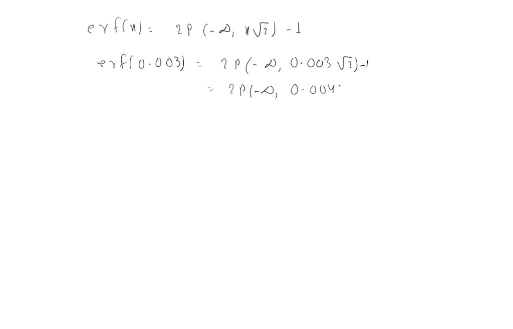 Calcular erf x para x=0(0.1) 0.5 usando el problema 22 y comparar el ...