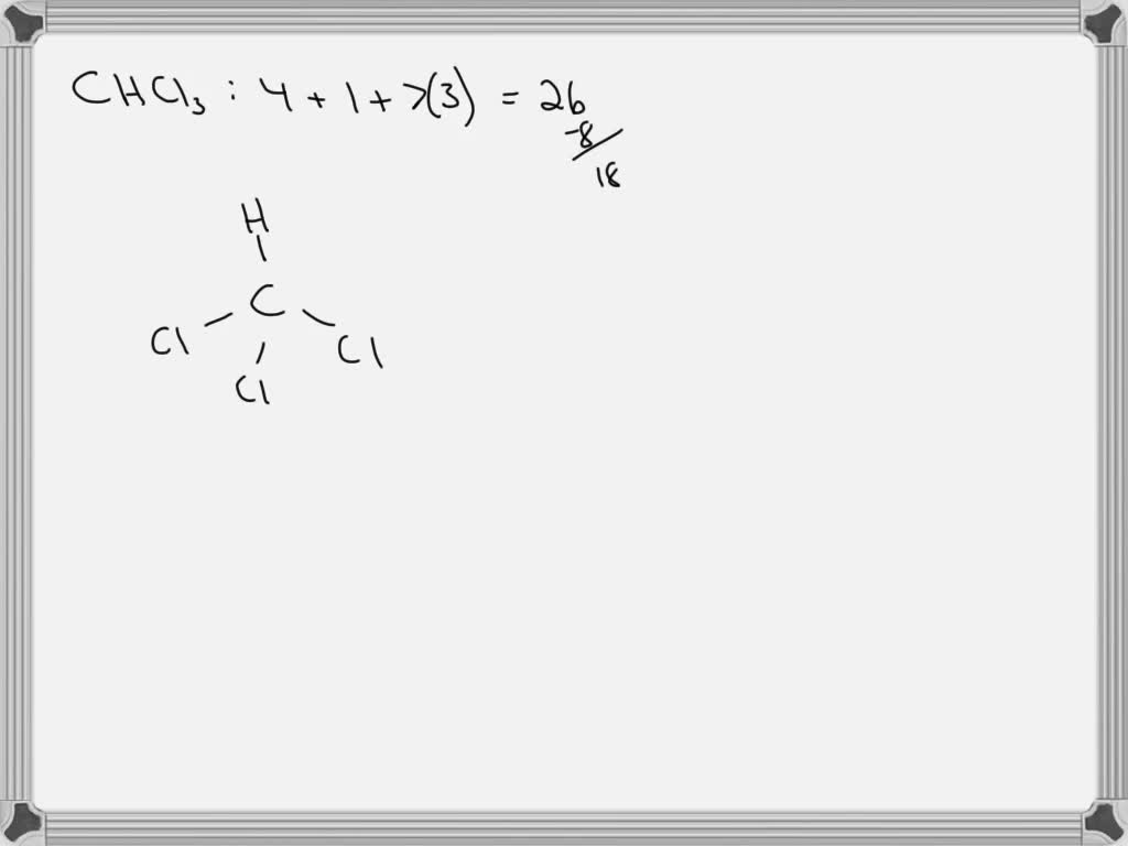 SOLVED:Is chloroform, CHCl3, a polar molecule? If it is, draw the ...