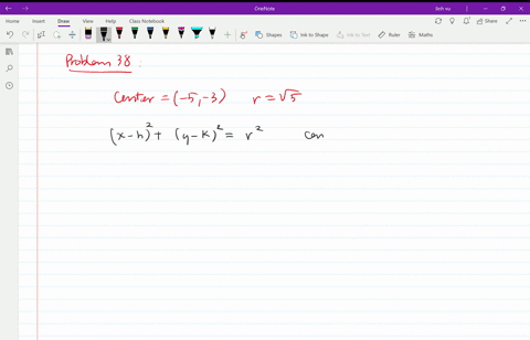 write-the-standard-form-of-the-equation-of-the-circle-with-the-given-center-and-radius-center-5-3-rs