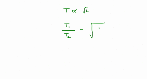 a-pendulum-of-length-l-has-a-period-t-how-long-must-the-pendulum-be-if-its-period-is-to-be-2-t