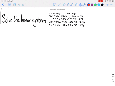 solve-the-given-linear-system-by-any-method-beginaligned-x_13-x_2-x_40-x_14-x_22-x_3-0-2-x_2-2-x_3-x