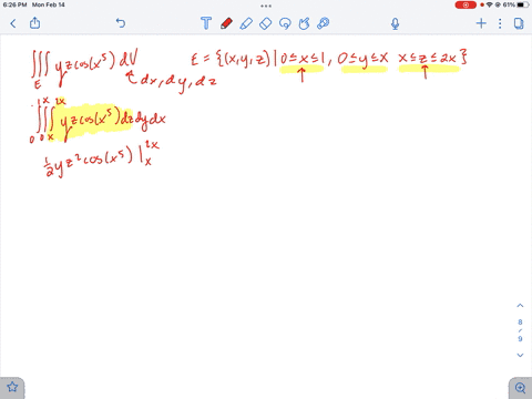 evaluate-the-triple-integral-beginaligned-iiint_e-y-z-cos-leftx3right-d-v-text-where-ex-y-z-0-leqsla