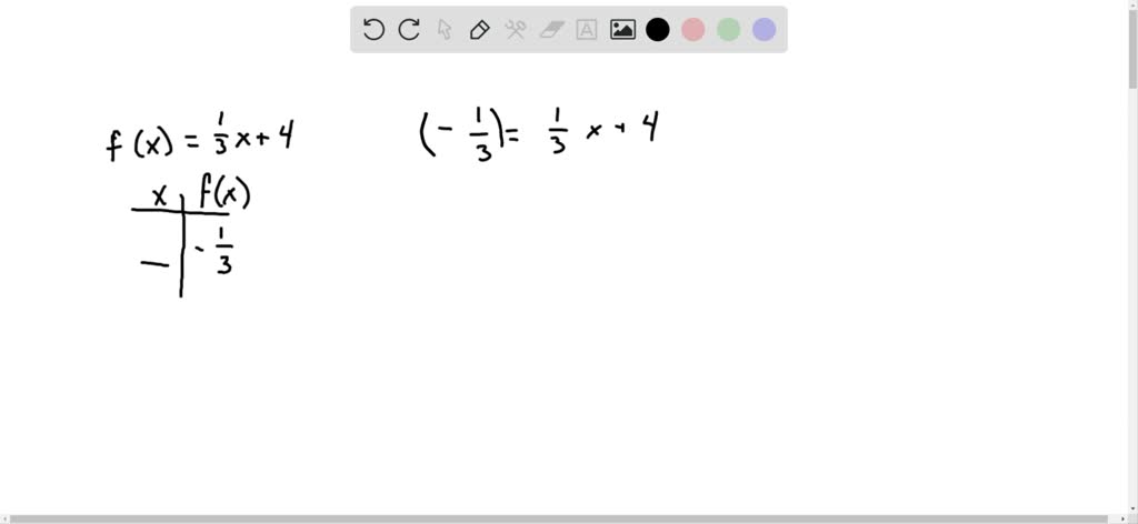 SOLVED:Fill in the missing values in each table.