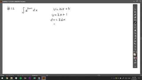 use-a-substitution-of-the-form-ua-xb-to-evaluate-the-following-indefinite-integrals-int-e3-x1-d-x