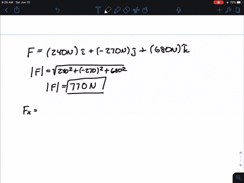 determine-the-magnitude-and-direction-of-the-force-mathbff240-mathrmn-mathbfi-270-mathrmn-mathbfj680