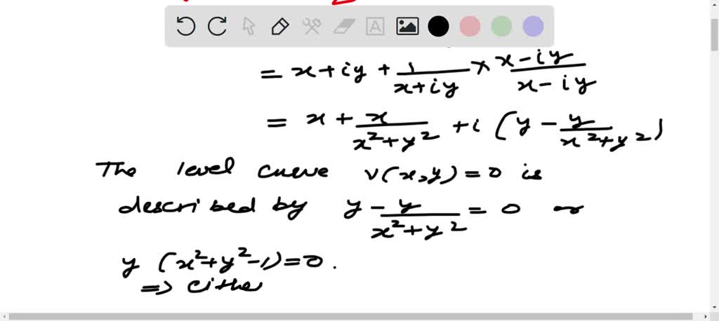 Solved Consider The Function F Z 1 Z Describe The Level Curves