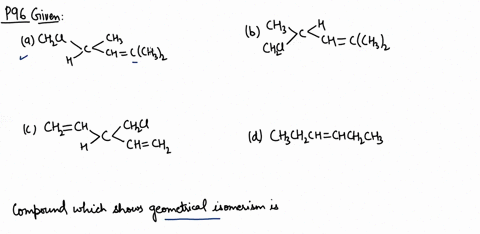 which-one-of-the-following-will-show-geometrical-isomerism