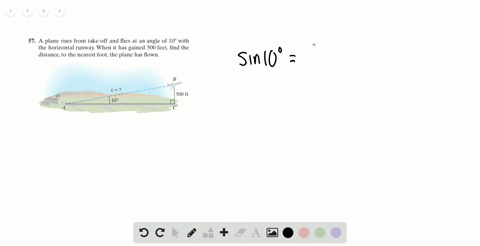 a-plane-rises-from-take-off-and-flies-at-an-angle-of-10circ-with-the-horizontal-runway-when-it-has-g