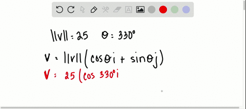 write-the-vector-mathbfv-in-the-form-mathbfa-mathbfib-mathbfj-given-its-magnitude-mathbfv-and-the--5