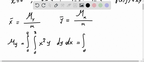 find-the-center-of-mass-of-the-lamina-that-has-the-given-shape-and-density-x0-x4-y0-y3-rhox-yx-y
