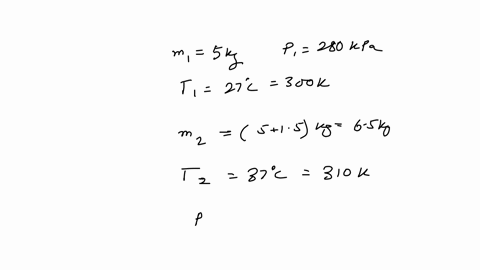 a-tank-contains-5-mathrmkg-of-air-at-an-absolute-pressure-of-280-mathrmkpa-and-a-temperature-of-27ci