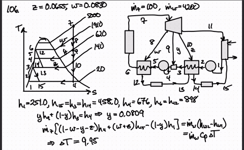 an-ideal-rankine-steam-cycle-modified-with-two-closed-feedwater-heaters-and-one-open-feedwater-heate