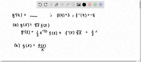 find-gprime4-given-that-f43-and-fprime4-5-a-gxsqrtx-fx-b-gxfracfxx