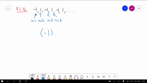 find-a-formula-for-the-n-th-term-of-the-sequence-11-11-1-ldots-quad-1-text-s-with-alternating-signs