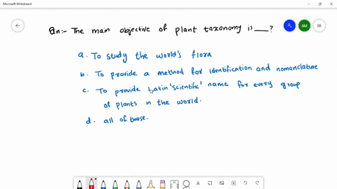the-main-objective-of-plant-taxonomy-is-a-to-study-the-worlds-flora-b-to-provide-a-method-for-identi