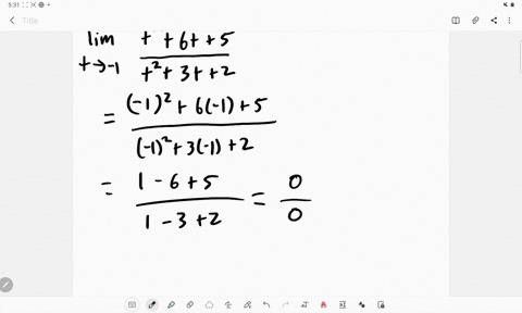 evaluate-the-limits-that-exist-lim-_t-rightarrow-1-fract26-t5t23-t2
