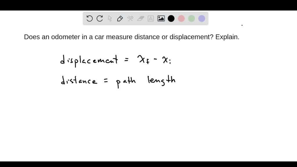 SOLVEDIdentify Does an odometer in a car measure distance or