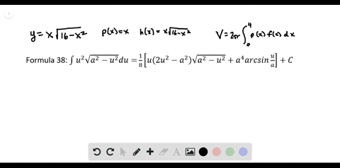 volume-consider-the-region-bounded-by-the-graphs-of-yx-sqrt16-x2-y0-x0-and-x4-find-the-volume-of-the