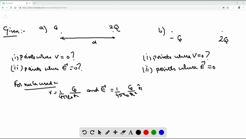 for-each-of-the-following-arrangements-of-two-point-charges-find-all-the-points-along-the-line-passi