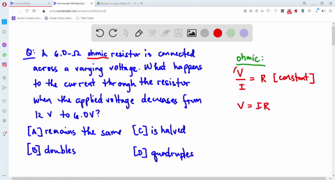 a-60-ohm-resistor-that-obeys-ohms-law-is-connected-to-a-source-of-variable-potential-difference-when