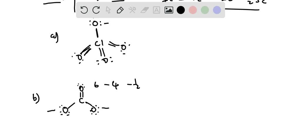 SOLVED: Draw Lewis formulas for the following oxyanions, indicating the ...