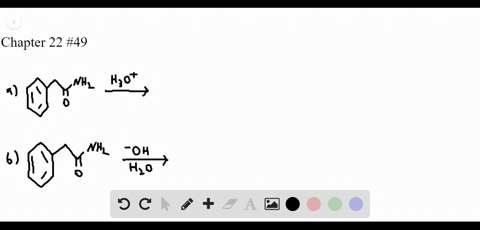 draw-the-product-formed-when-phenylacetamide-c_6h_5ch_2conh_2-is-treated-with-each-reagent-a-h_3o-b-
