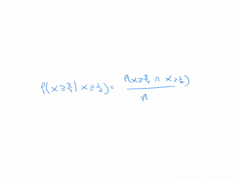 let-x-have-the-pdf-fx2-x-0x1-zero-elsewhere-compute-the-probability-that-x-is-at-least-frac34-given