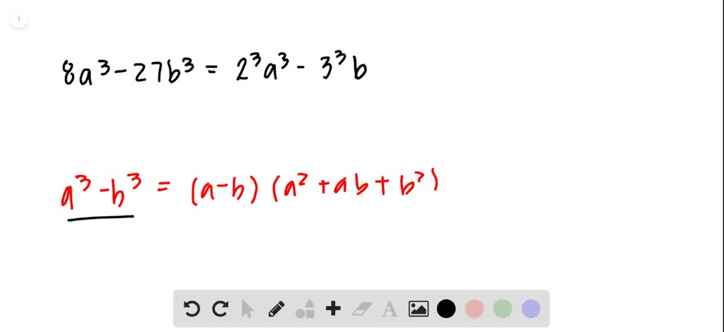 SOLVED:Factor. 8 A B^{3}+27 A^{4}