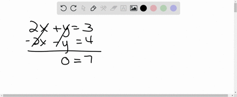 how to know if a system of linear equations has no solution