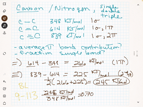 a-compare-the-bond-enthalpies-table-84-of-the-carbon-carbon-single-double-and-triple-bonds-to-deduce