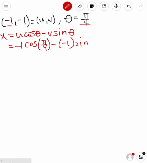 SOLVED:The coordinates of a point in the uv-coordinate system are given ...