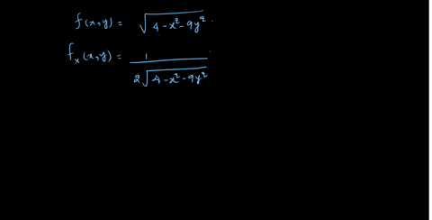 find-the-first-partial-derivatives-of-the-function-fx-ysqrt4-x2-9-y2