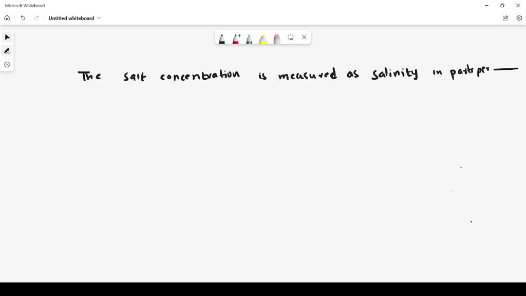 SOLVED:The amount of dissolved salts in seawater is measured as a. salt
