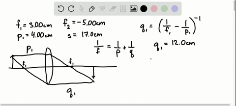 a-converging-lens-with-focal-length-300-mathrmcm-is-placed-400-mathrmcm-to-the-right-of-an-object-a-